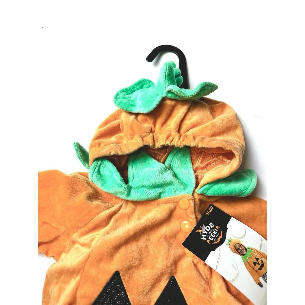 Hyde and Eek! Boutique Orange Infant Pumpkin, 6-12 Months - Halloween Costume - Picture 3 of 6